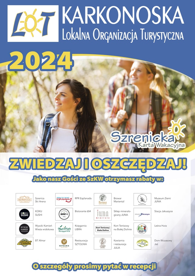 KLOT Karta Lato 2024 | Pod Smerkami - Szklarska Poręba | Domki, Pokoje, Nocleg